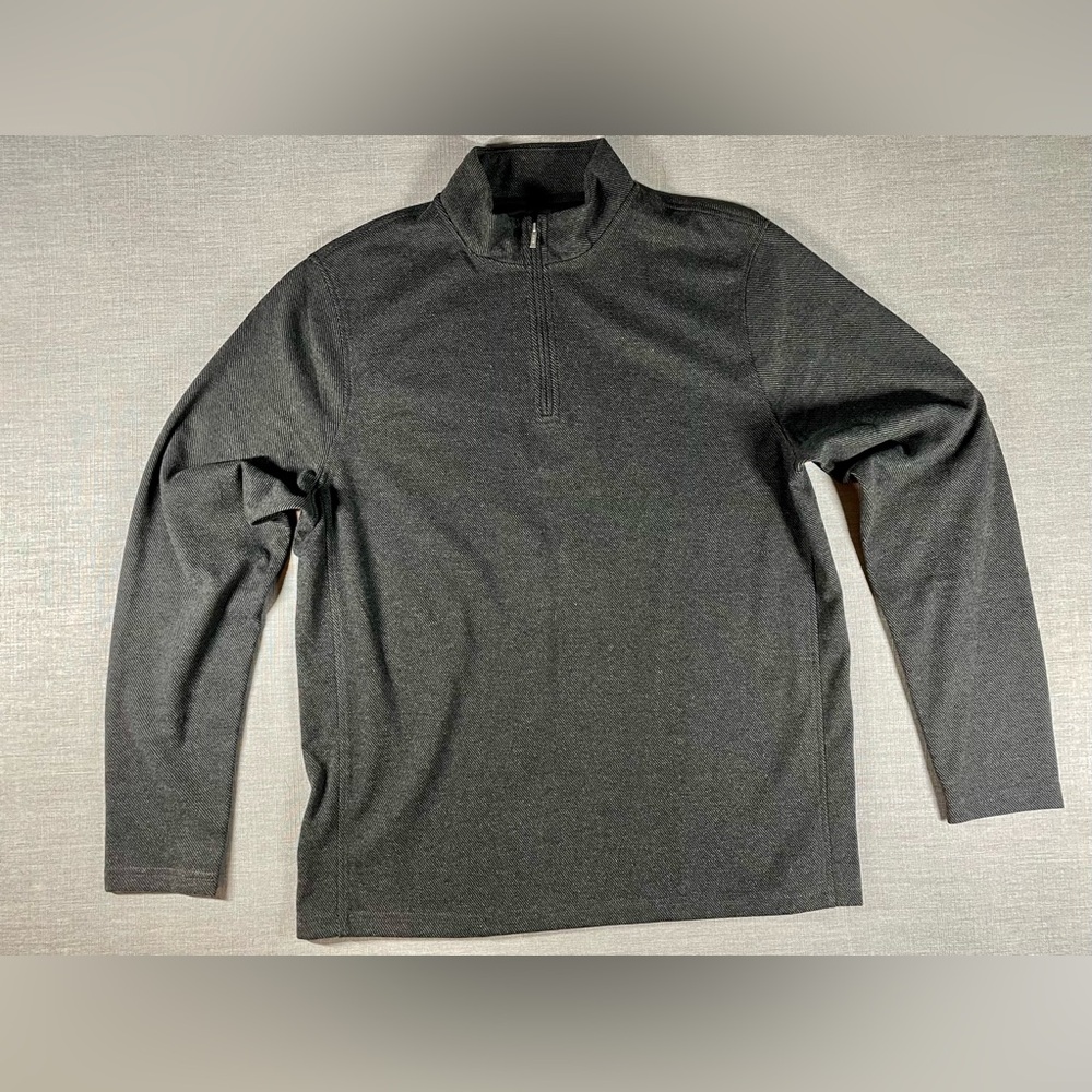 J.Crew Double-Knit Quarter-Zip Men’s Large Sweater